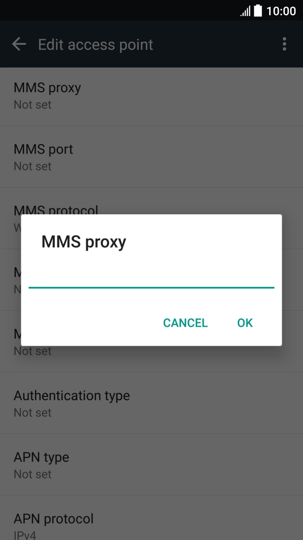 Key in 10.1.1.180 and press OK.