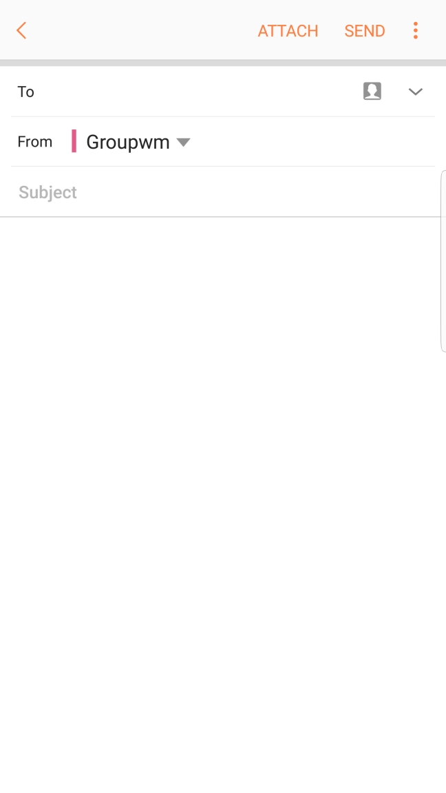 Press the search field and key in the first letters of the recipient's name.