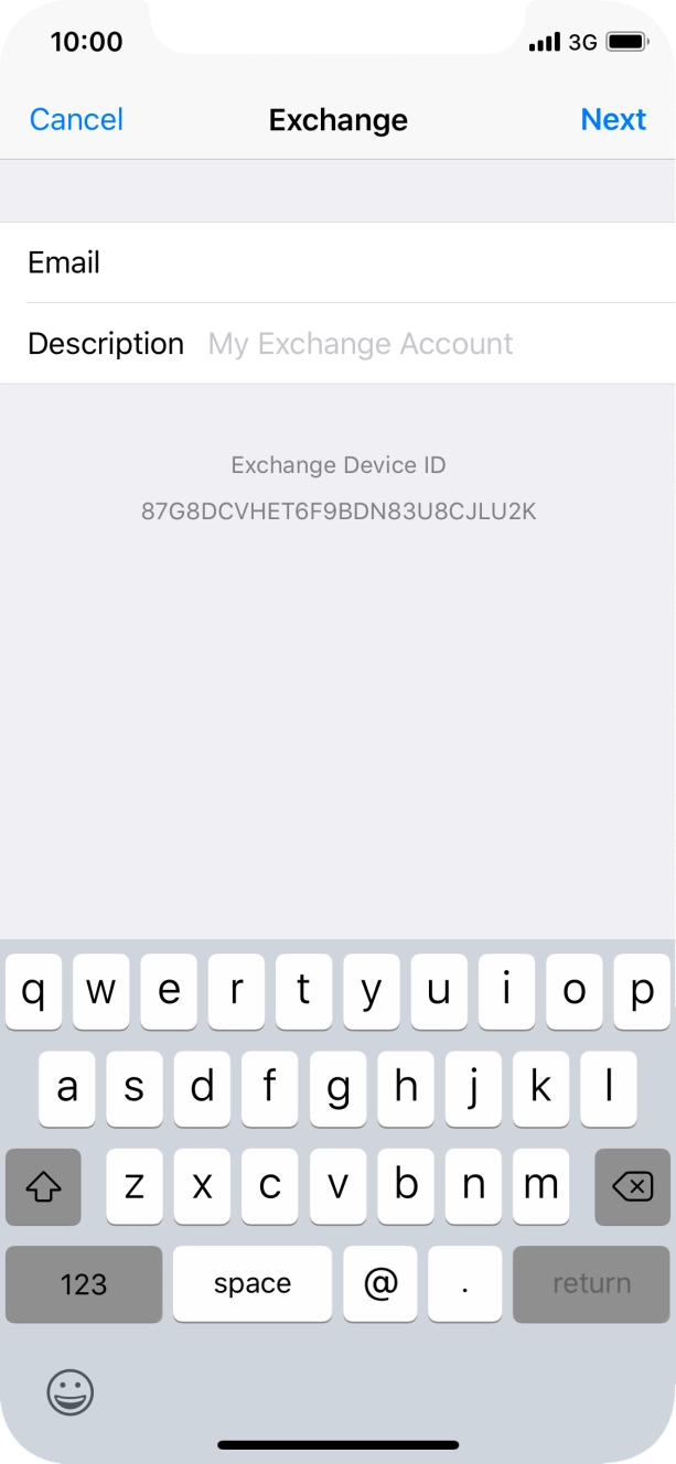 Press Description and key in the required name. Press Description and key in the required name.