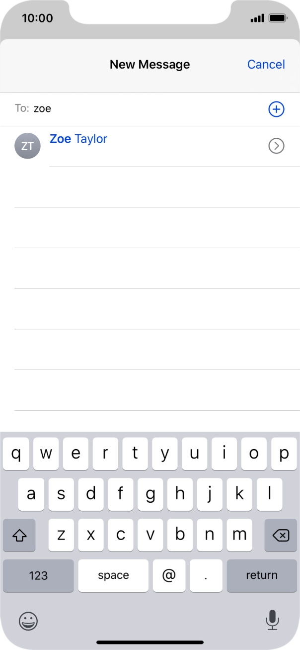 Press the required contact.