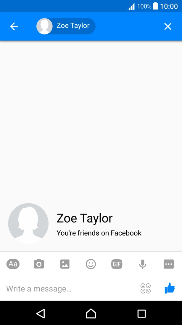 Press the text input field.