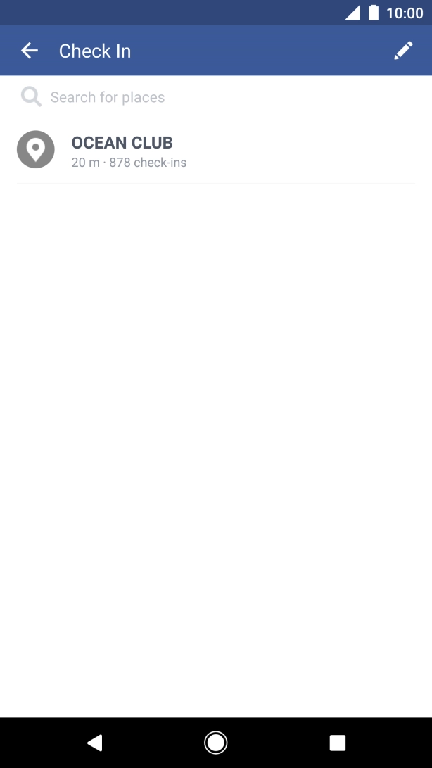 Press the search field and key in the required search word.