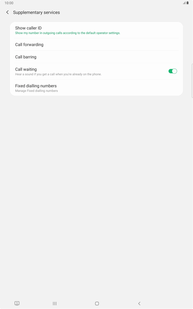 Press Show caller ID.