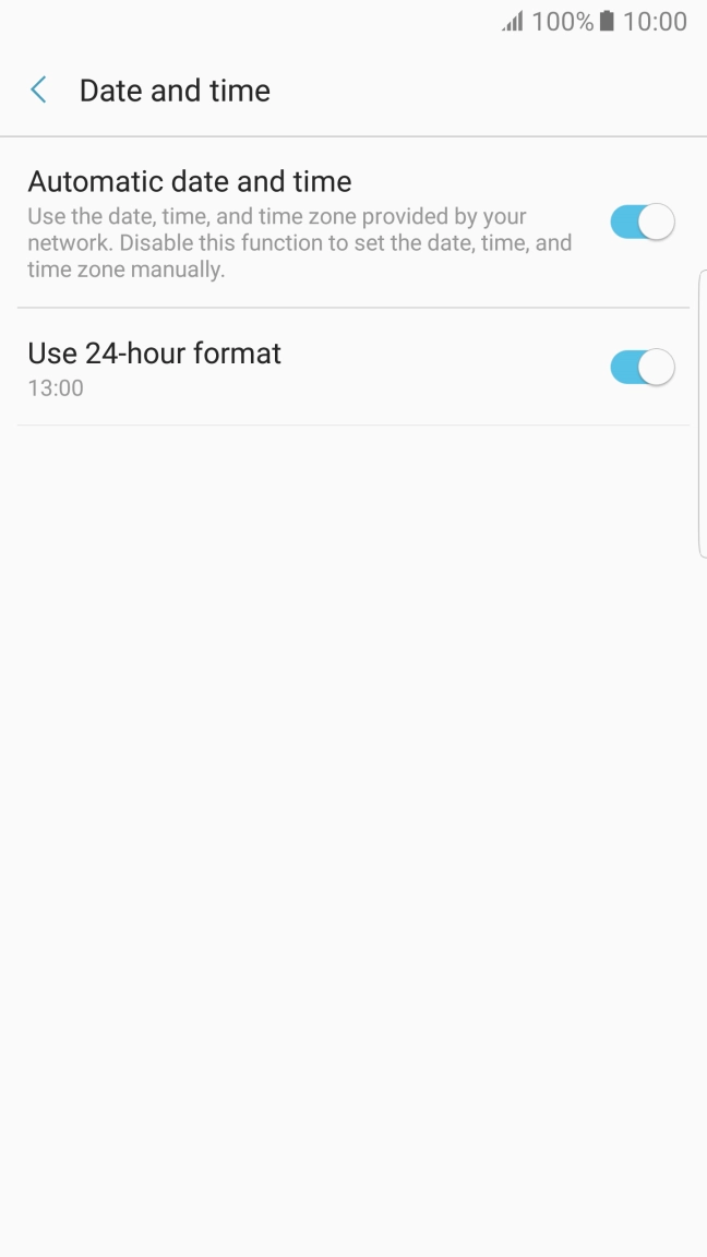 Press the Home key to return to the home screen.