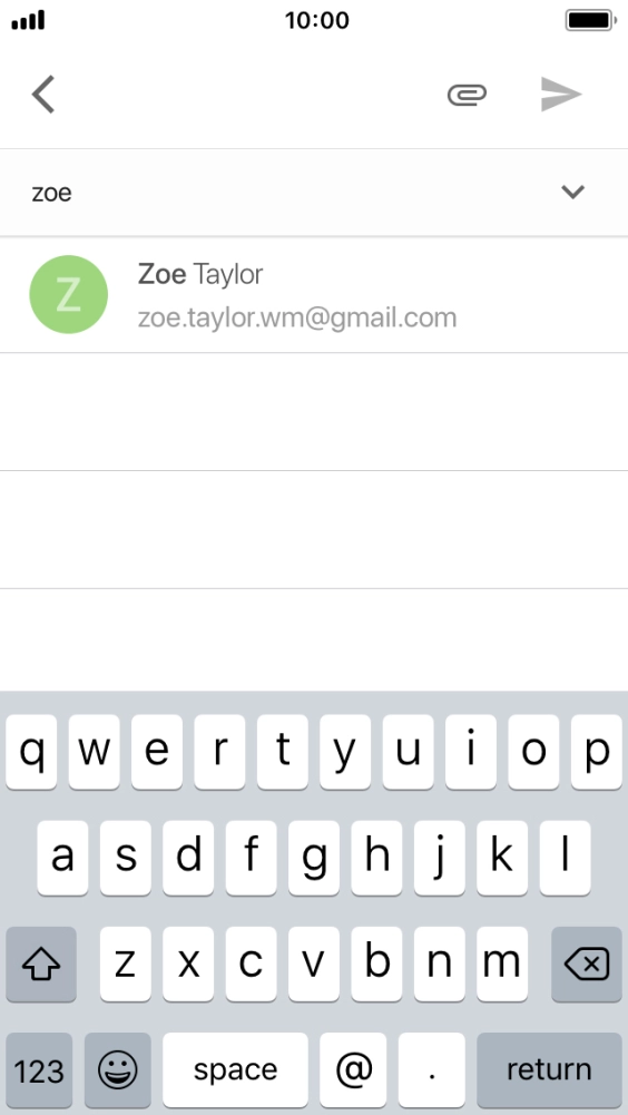 Press the required contact. Press the required contact.