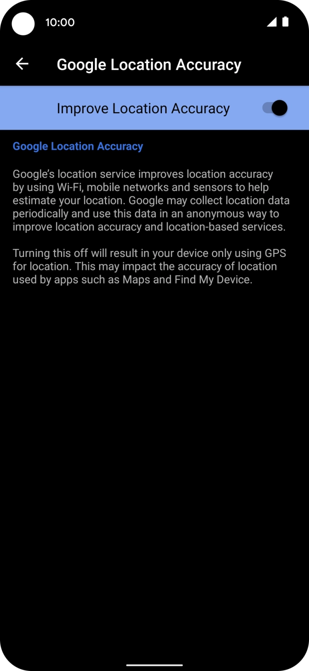If you press the indicator next to 