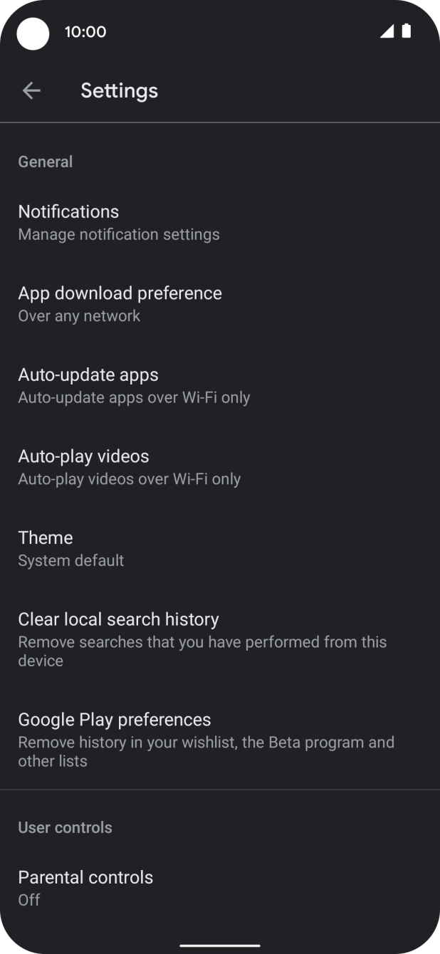 Press Auto-update apps. Press Auto-update apps.