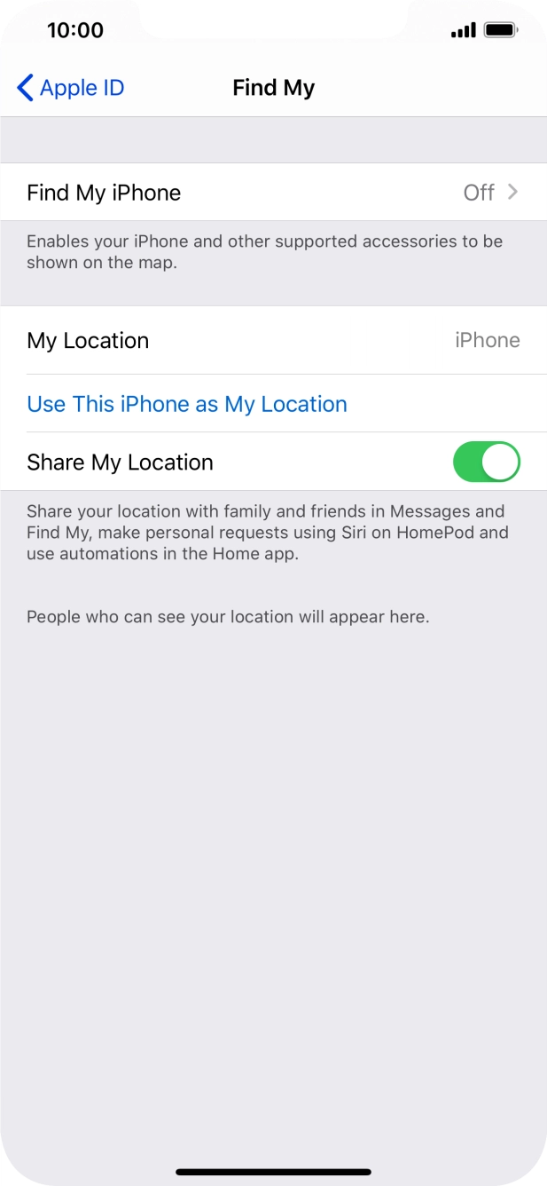 Press Find My iPhone. Press Find My iPhone.