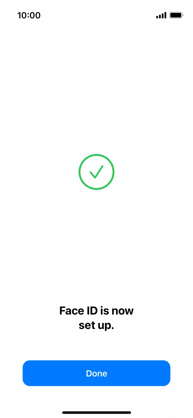 Press Done. If you haven't previously selected a phone lock code, key in a code of your own choice twice.