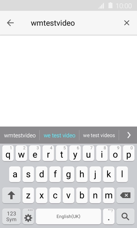 Key in the required search word and press the search icon.
