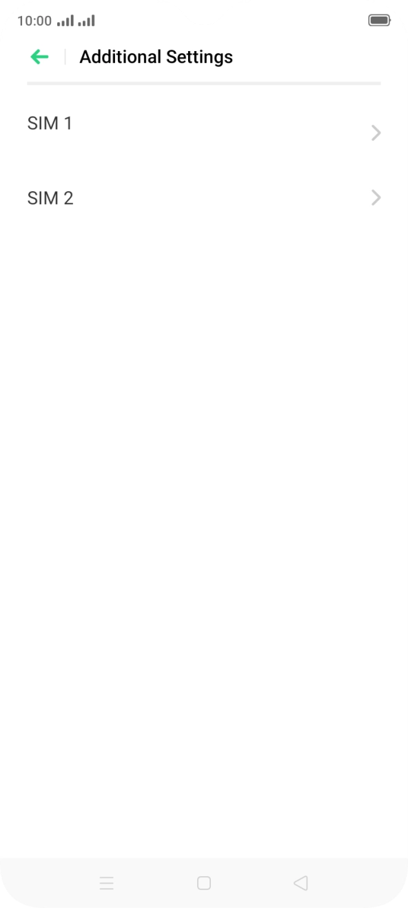 Press the required SIM.