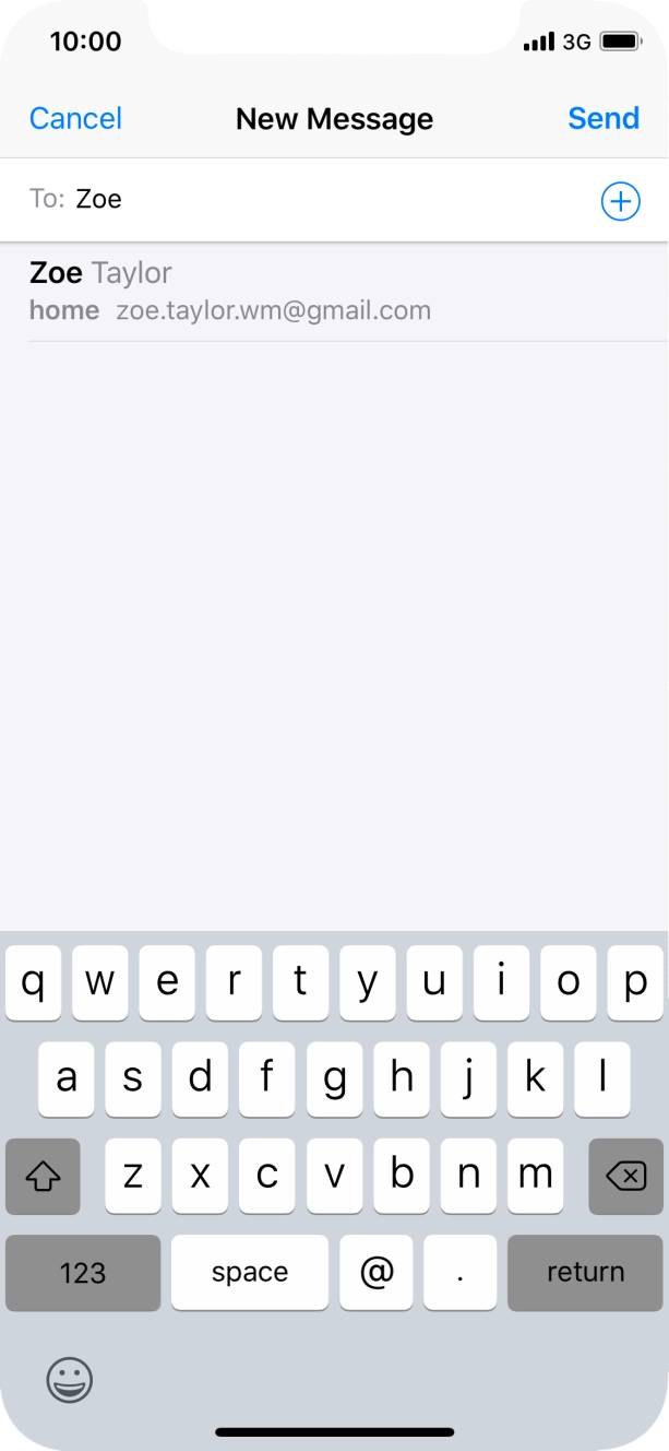 Press the required contact. Press the required contact.