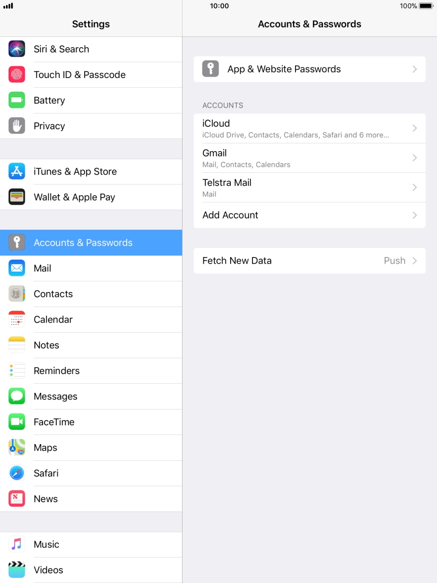 Press Fetch New Data.