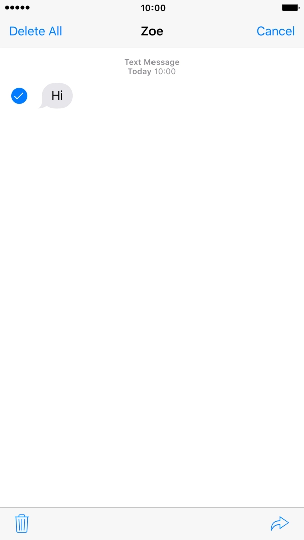 Press the delete icon. Press the delete icon.