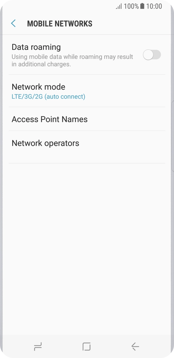 Press Access Point Names.