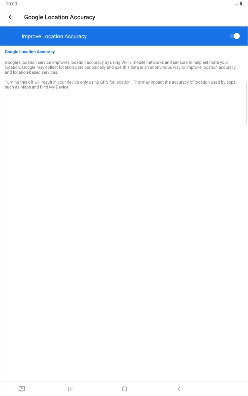 If you press the indicator next to 