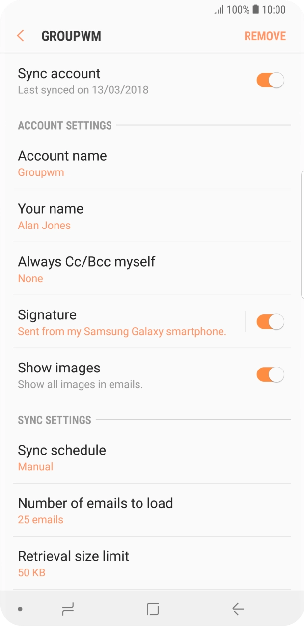 Press Account name. Press Account name.