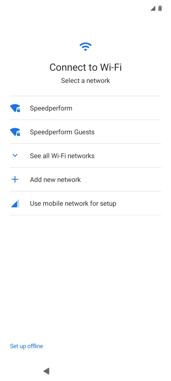 Press the required Wi-Fi network. Press the required Wi-Fi network.