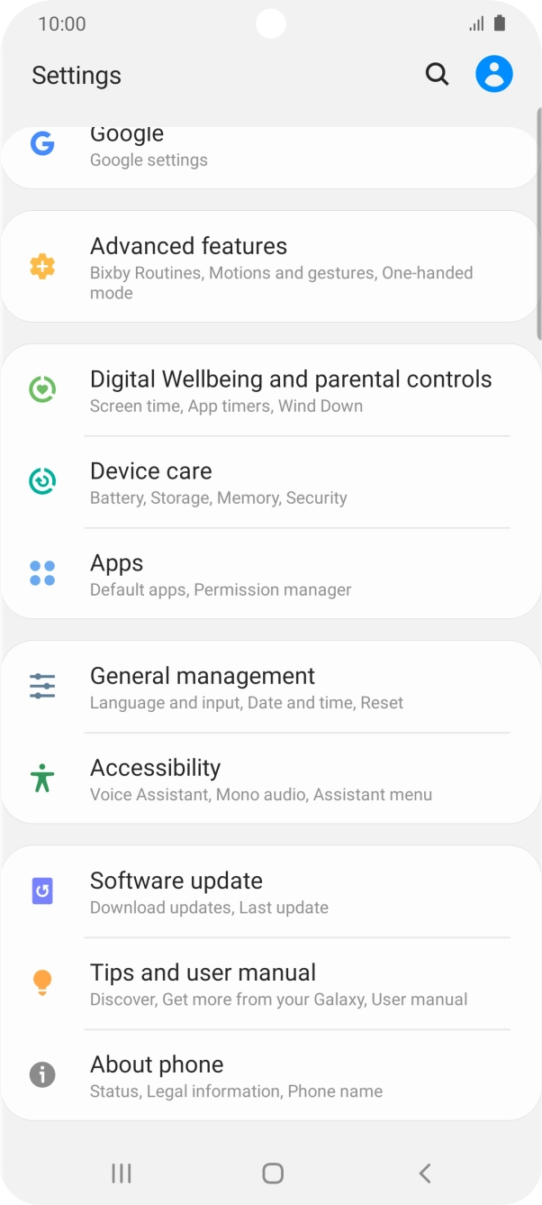 Press About phone. Press About phone.
