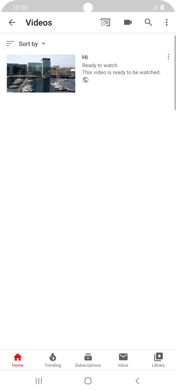 Press the search icon.