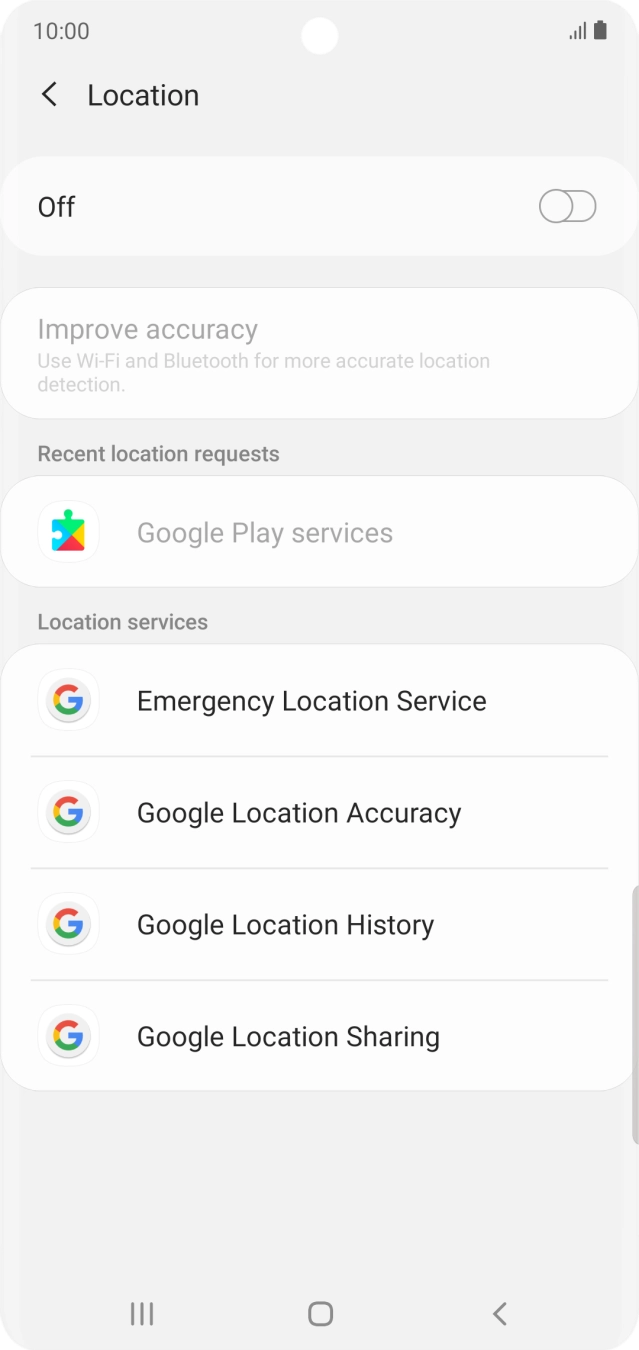 Press the indicator to turn the function on or off.
