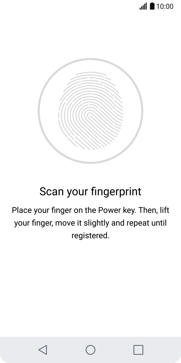 Follow the instructions on the screen to add your fingerprint.