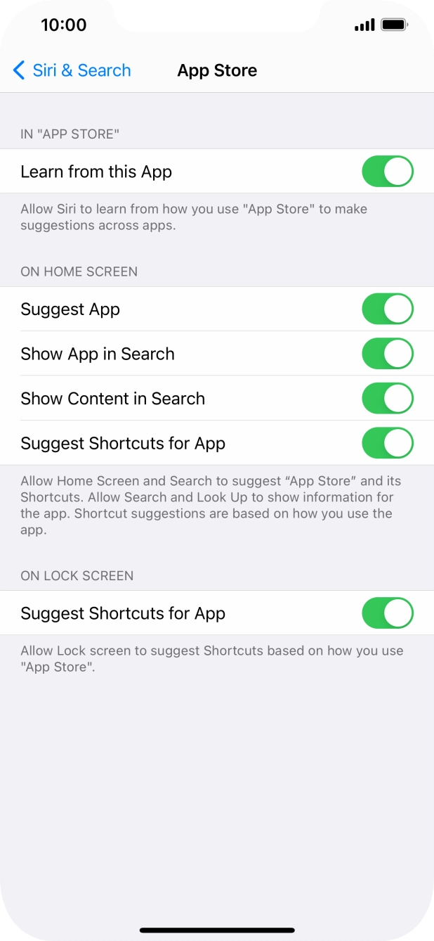 Press the indicators next to the required settings to turn them on or off. Press the indicators next to the required settings to turn them on or off.