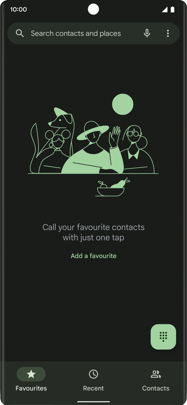 Press the menu icon.