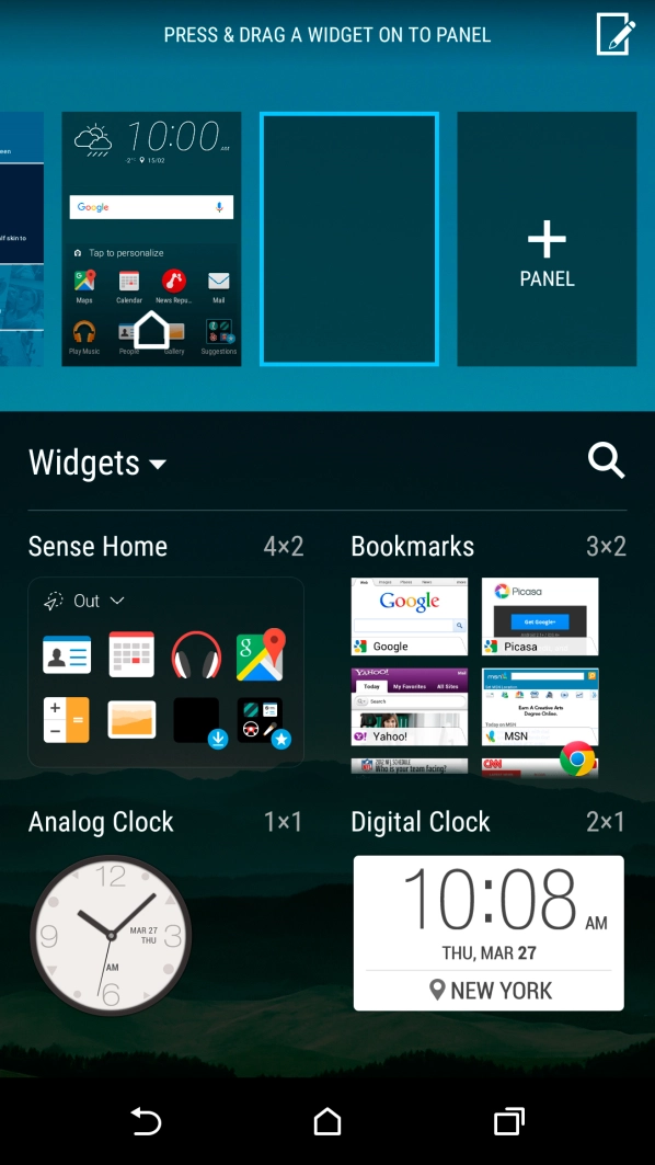Press the drop down list on the left side of the screen.