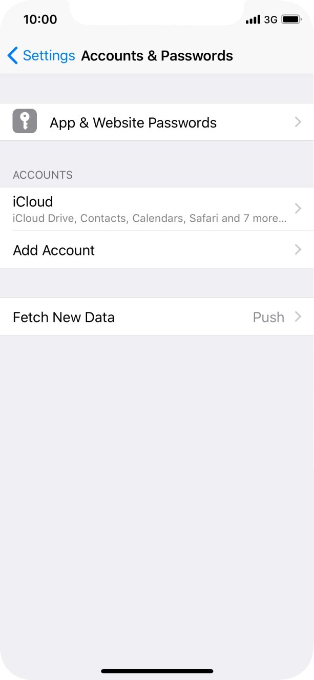 Press Add Account. Press Add Account.