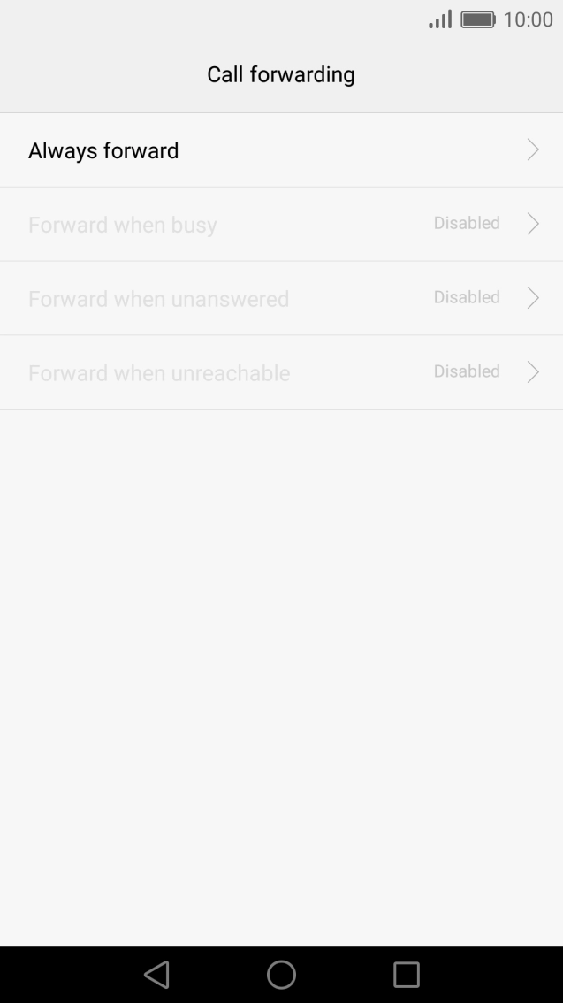 Press the Home key to return to the home screen.