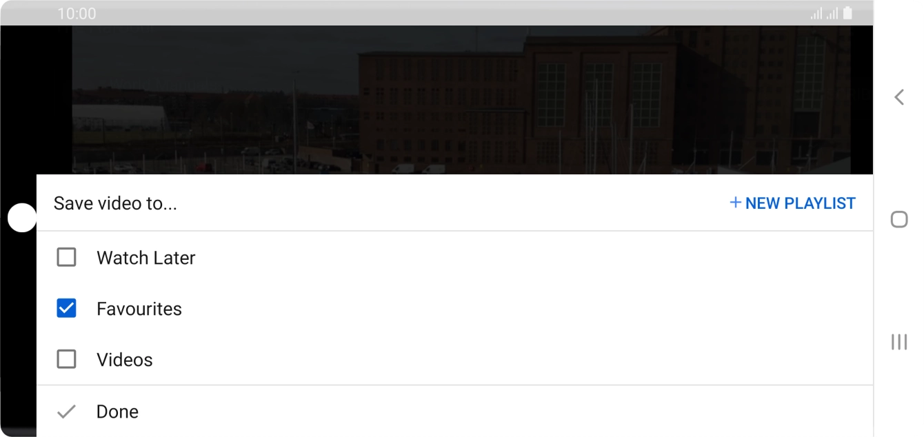 Press the required playlist.