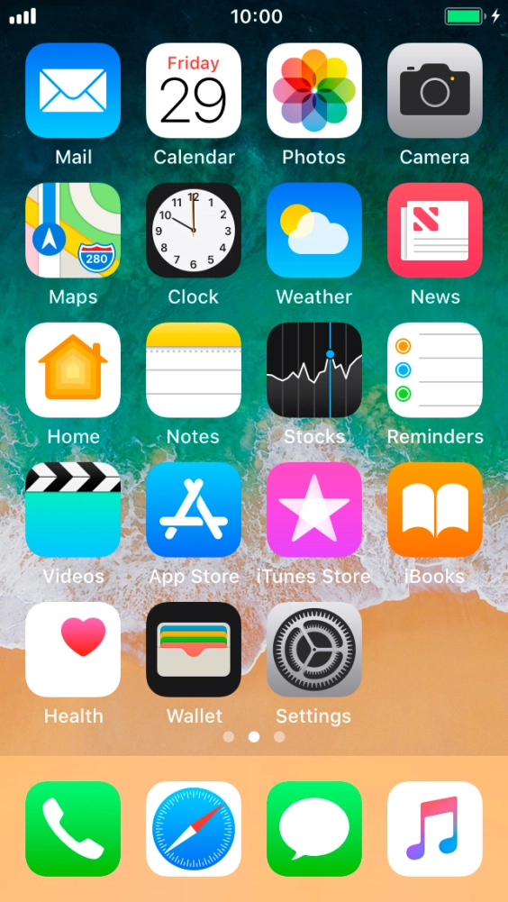 The battery charging icon shows that the battery is charging.