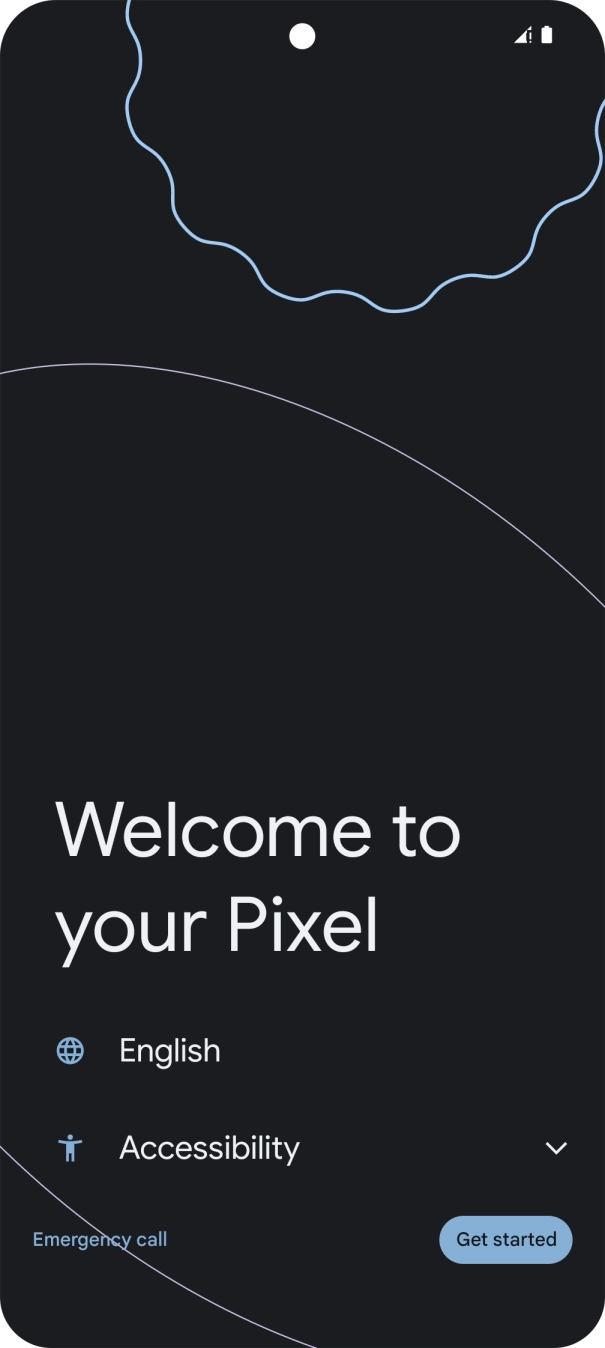 Press Get started. Press Get started.