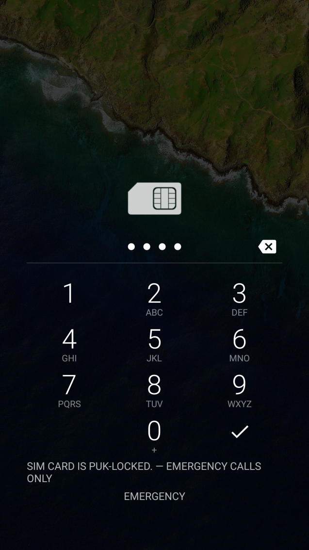 Key in a new four-digit PIN and press the confirm icon. Key in a new four-digit PIN and press the confirm icon.