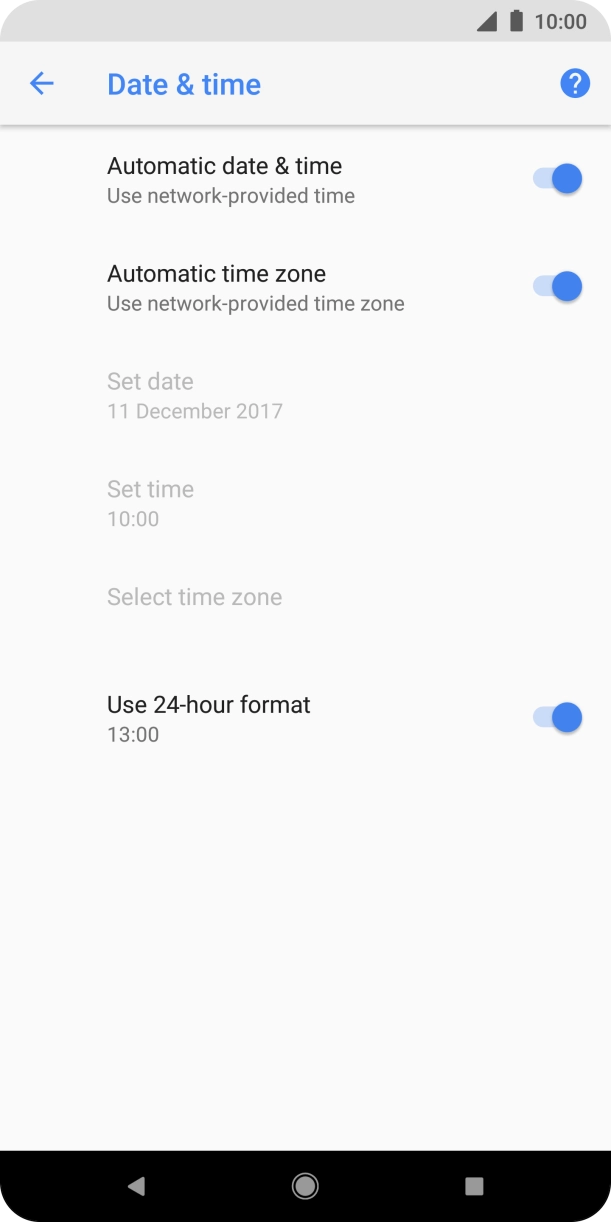 Press the Home key to return to the home screen.