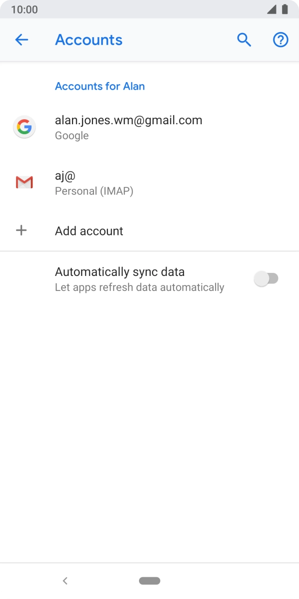 Press the Home key to return to the home screen.