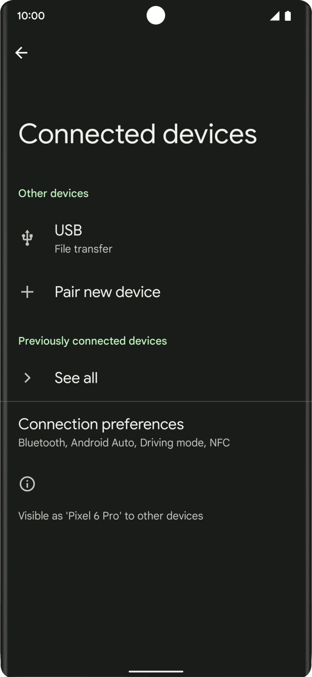 Press Pair new device.