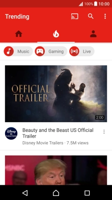 Press the profile icon.