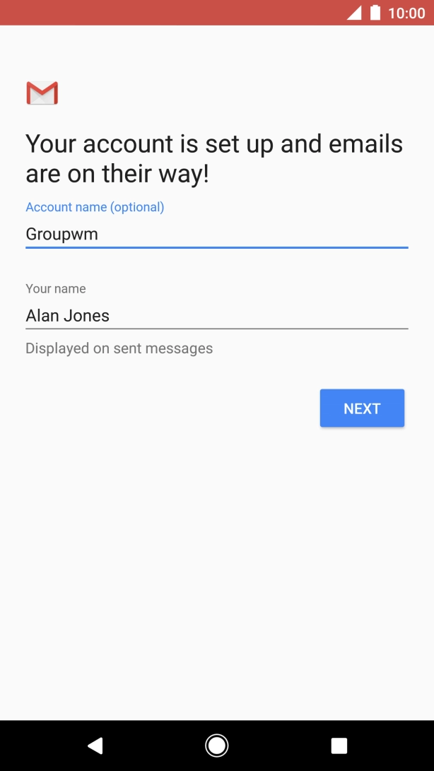 Press the field below 