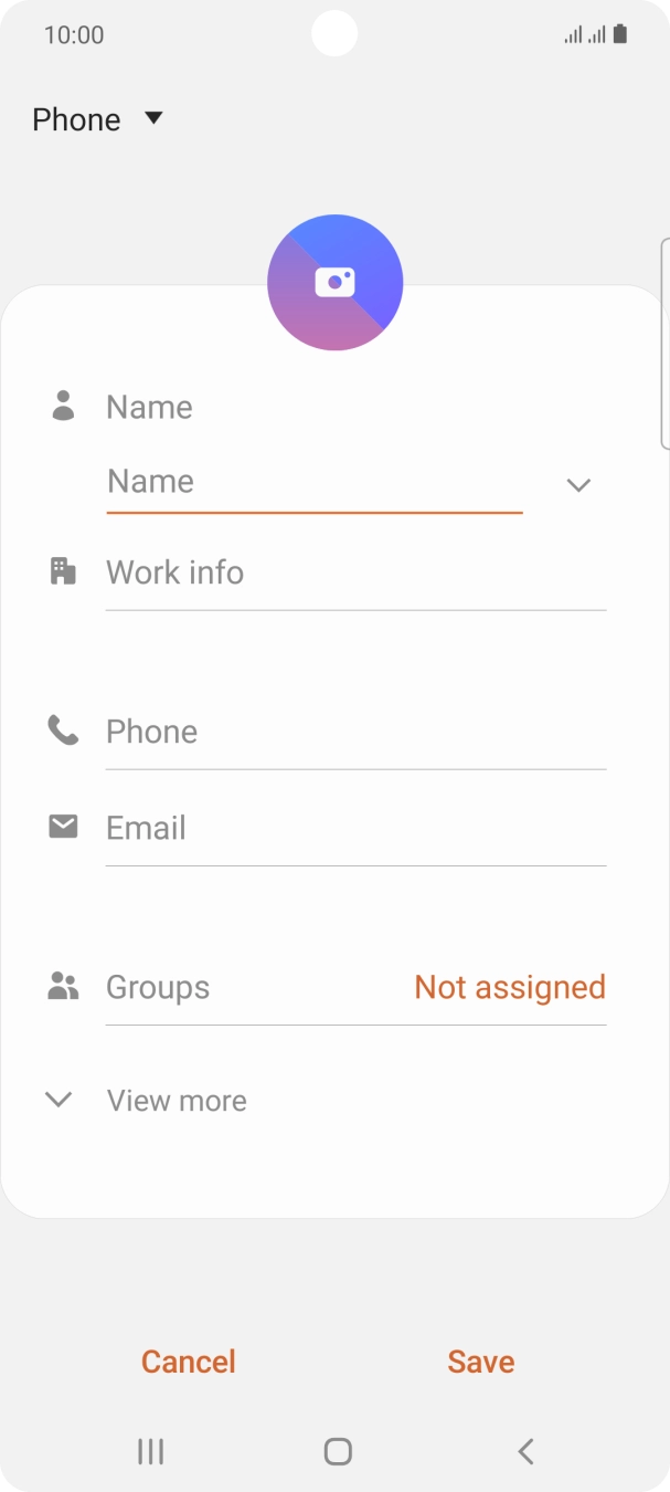 Press the address book drop down list.