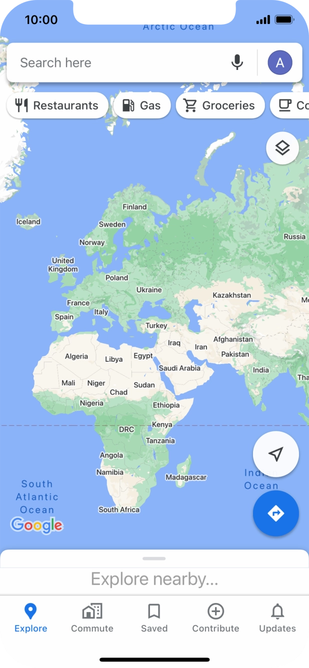 Press the search field and key in the required search word.