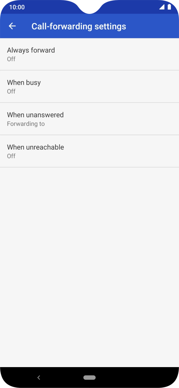 Press the Home key to return to the home screen.
