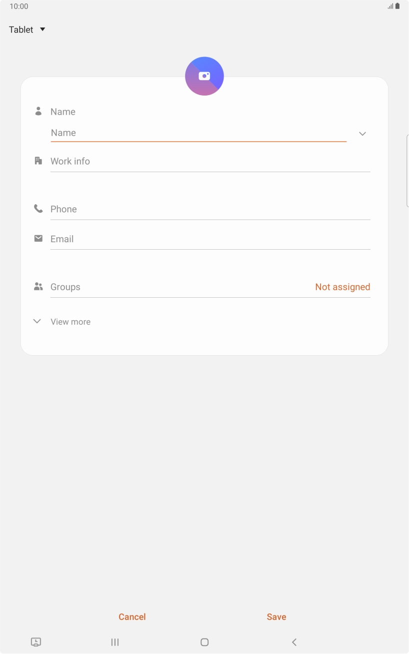 Press the address book drop down list.