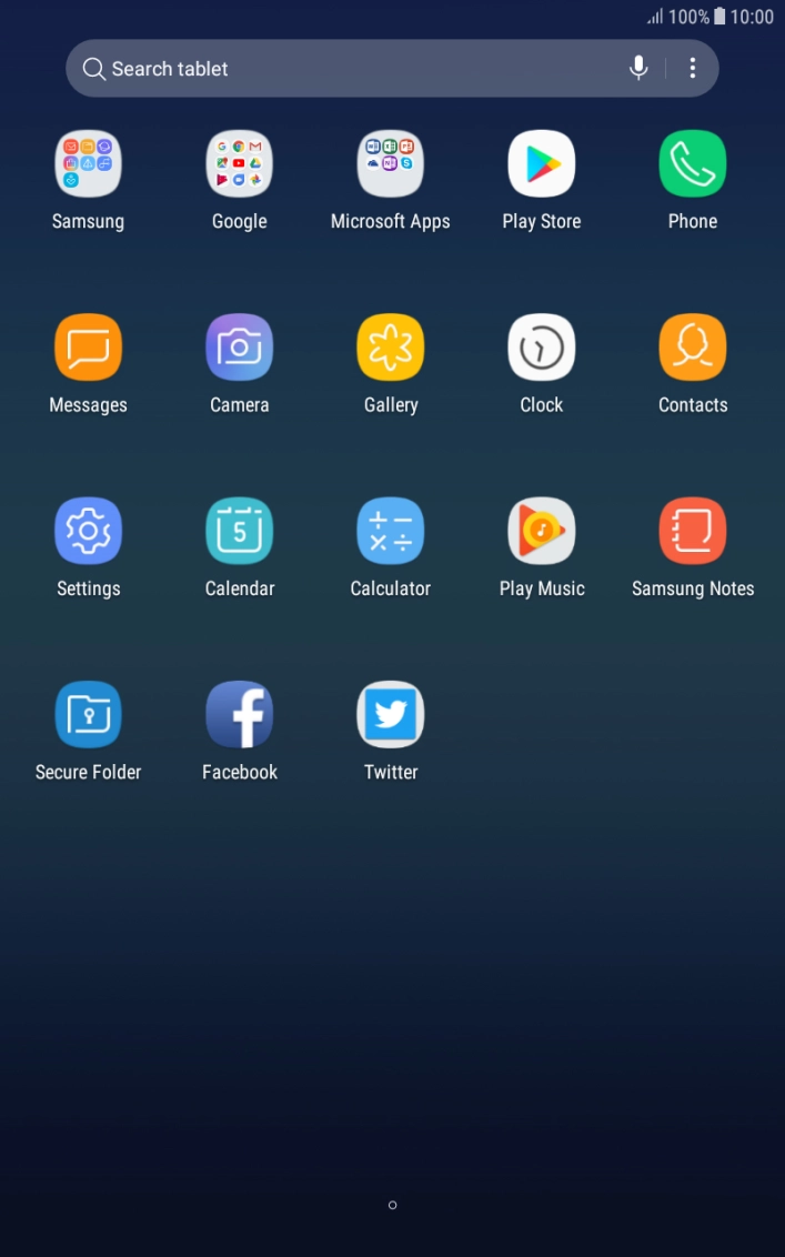 Press the Home key to return to the home screen.