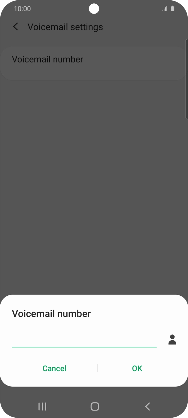 Key in +61101 and press OK.