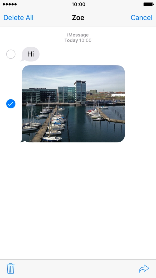Press the forward icon. Press the forward icon.