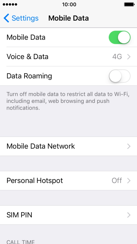 Press Voice & Data. Press Voice & Data.