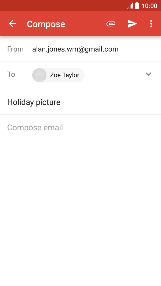 Press the text input field.