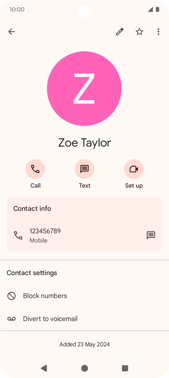 Press the Home key to return to the home screen.